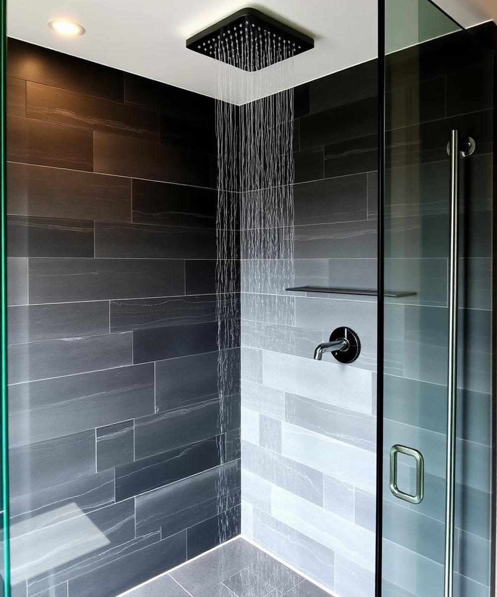Walk-in-Dusche Schiefer